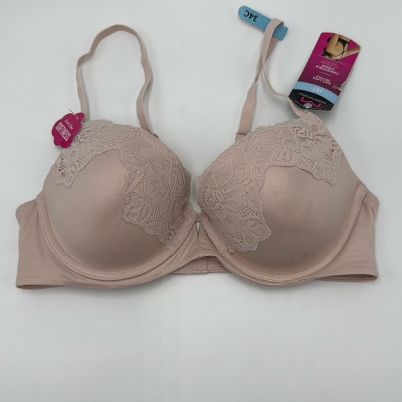 NWT Maidenform Convertible Lift Bra – Nude 34C, Soft Lace details - Picture 1 of 9